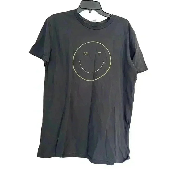 Intrigue Ink Dark Navy Blue Medium Smiley Face MT Montana T Shirt M - Picture 3 of 7